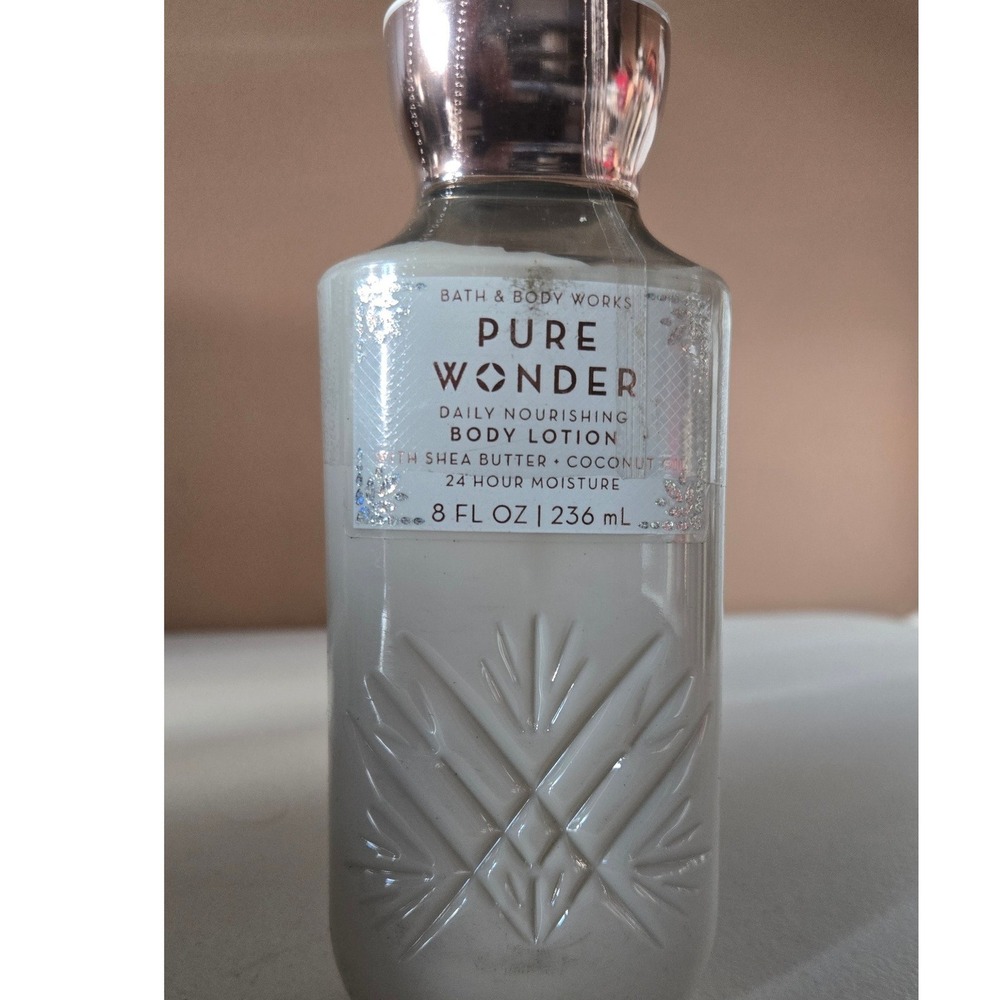 Bath & Body Works Pure Wonder Daily Nourishing Body Lotion 8oz Shea Coconut‎ Oil